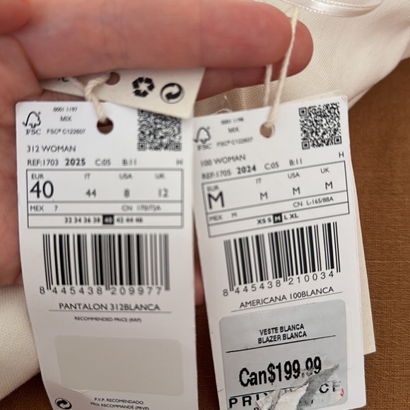 Mango Linen Suit Blanca NEW - Picture 6 of 7